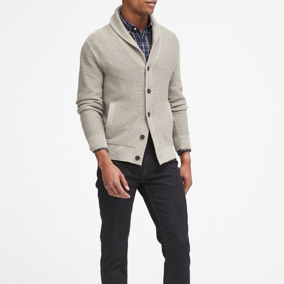 Banana Republic Other - Banana Republic Supima Shawl Collar Cardigan, M